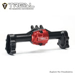 TREAL Aluminum 7075 Rear Axle Housing w Rear Hubs One Piece CNC Machined Upgrades for 1/18 Redcat Ascent 18 - BLACK - HeliDirect