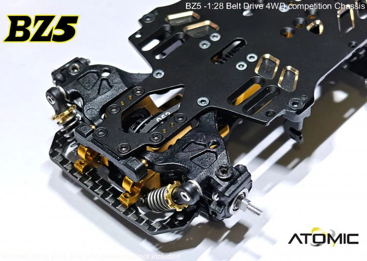 Atomic BZ5 Belt Drive 4WD Chassis Kit (No Electronics) With AGFRC 1.4KG Micro Programmable Coreless Digital RC Servo