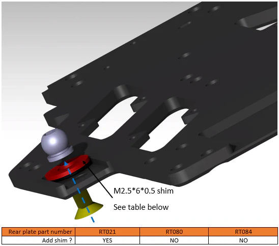 RTRC Aluminium Chassis Option RTA - HeliDirect