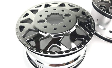 CD0604 F450 SD American Force H01 CONTRA Wheel (Chrome, w/ chrome cap) DL-Series 2pcs - HeliDirect