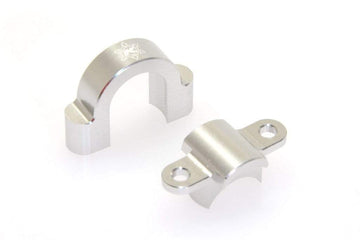 CKD0203 KAOS CNC Aluminum Steady Bearing Holder  (silver anodized) DL-Series - HeliDirect