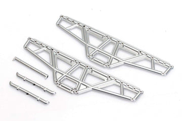 CKQ0403 175mm Wheel Base Chrome Chassis Plate Set Fiat Abarth 595 KAOS - HeliDirect