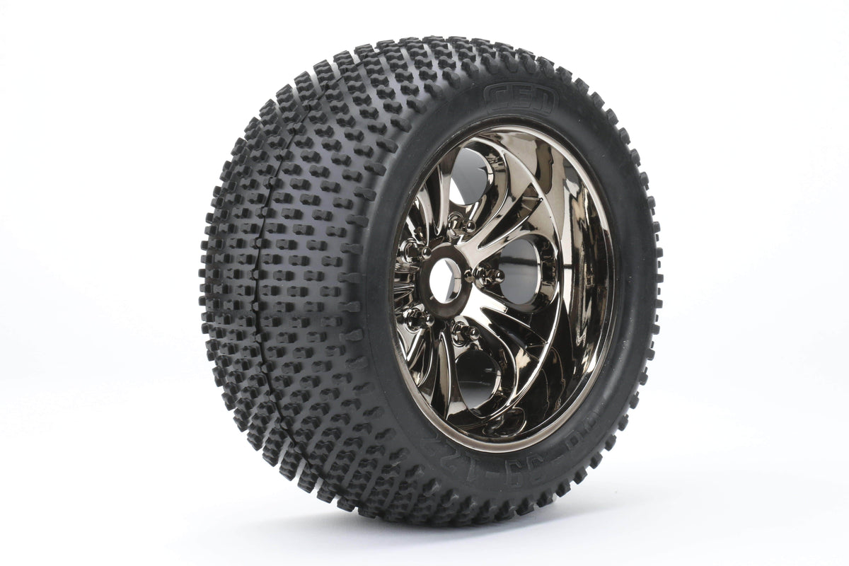 CKR0504 "Sniper" Wheels & Tires ( Pre-Glued) Pair - HeliDirect