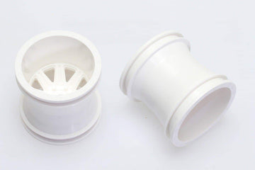 CQ0605 Monster Truck Wheel (White) 2.2" x 2.4" - HeliDirect