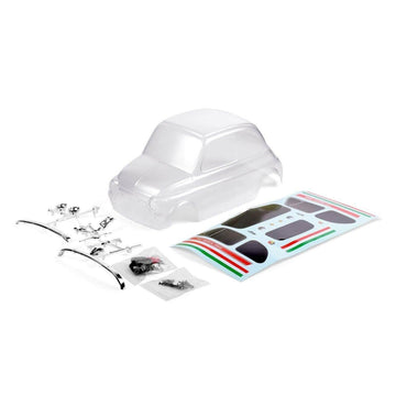 CQ0902 Fiat Abarth 595 Clear Body w/ Decal (175 WB) - HeliDirect