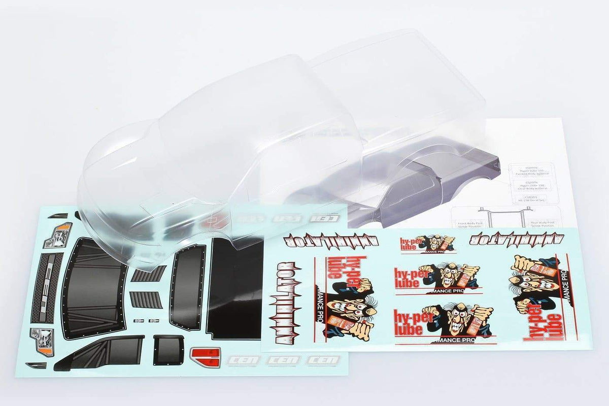 CQ0976 Hy-Per Lube 150 Clear Body w/ Decal - HeliDirect