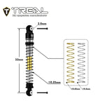 TREAL AX24 Shocks 53mm Aluminum Threaded Shock Adjustable Absorber Oil Damper compatible with 1/24 Axial AX24 XC-1 Upgrades (BLACK) - HeliDirect