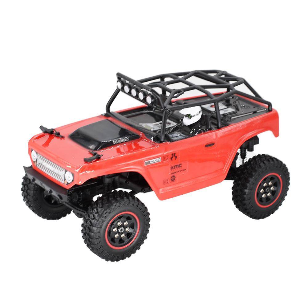 Hobby Details Axial SCX24 1.0'' Quality Mini Plastic Wheel&Tire Set 4pcs/set Dia 49mm, Width 18mm Red - HeliDirect