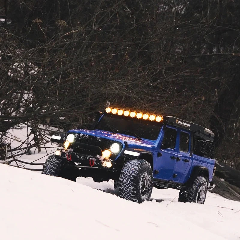 Rlaarlo 1/7 Scale 4WD Brushed RC Crawler JK07Pro - Blue