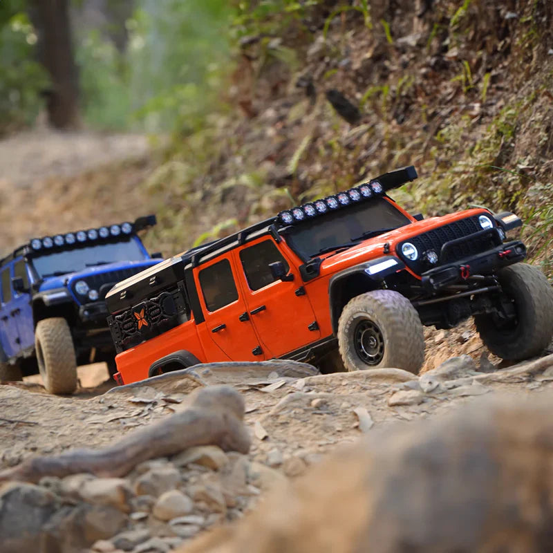 Rlaarlo 1/7 Scale 4WD Brushed RC Crawler JK07Pro - Blue