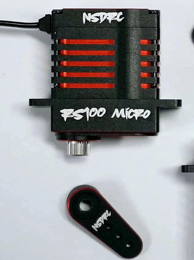 LIMITED EDITION RED RS100 SERVO & HORN - HeliDirect