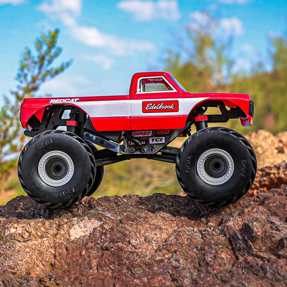 Redcat MT-18 - 1/18 Scale Brushed Monster Truck - RED