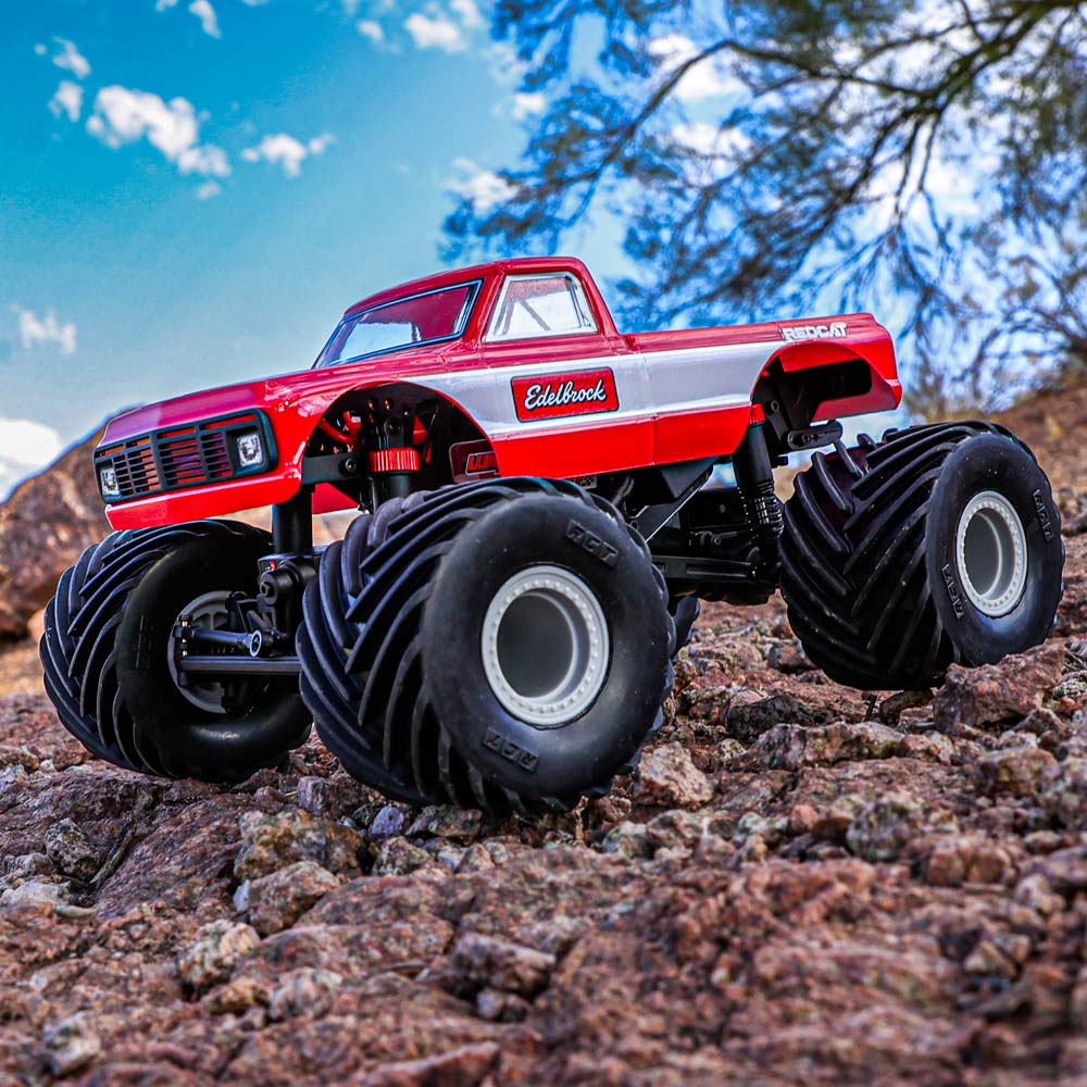 Redcat MT-18 - 1/18 Scale Brushed Monster Truck - RED
