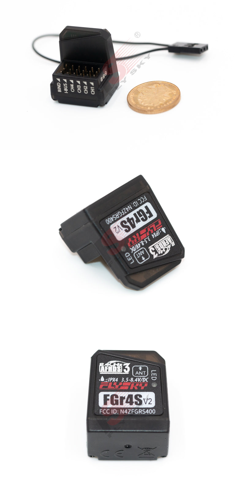 FlySky FGr4S V2 4Ch AFHDS-3 Receiver