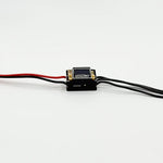 FURITEK MICROBOOST 2S LiPo 25A/50A Brushless ESC for 1/24 & 1/28 Drift/Race Cars - Sensored/Sensorless, Black Color with LCD Display, Solderable and Wire Replaceable