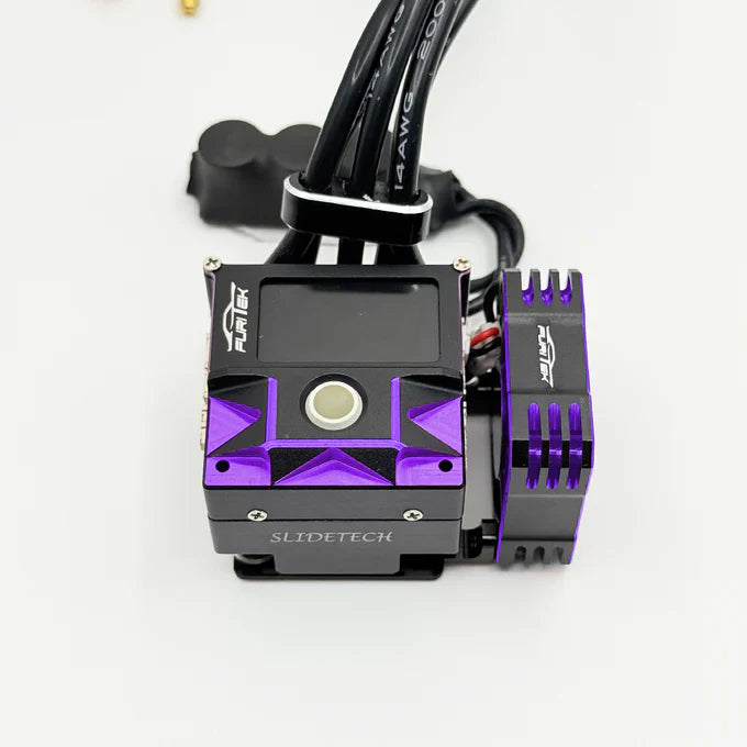 Furitek AeroSpin 30K Aluminum Fan Kit for SlideTech ESC – Black Purple Edition