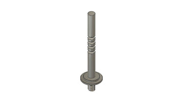 MWX Plated Center Shock Shaft - HeliDirect