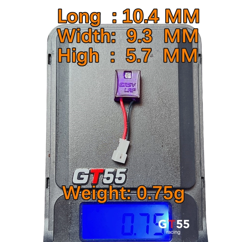 GT55 Easylap MIRCO IR PERSONAL TRANSPONDER FOR WITH LED - Black