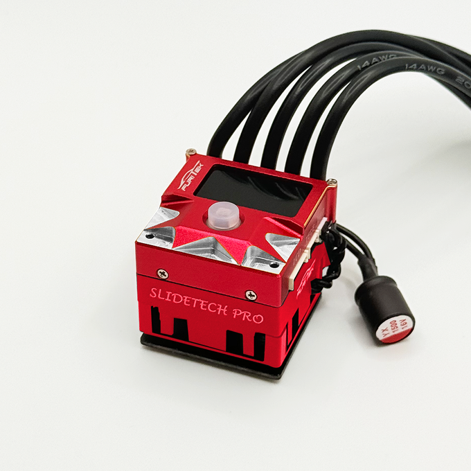 Furitek SlideTech PRO 1/10 Sensored ESC w/ OLED & Internal Fan – Drift & Stock Racing – RED Edition
