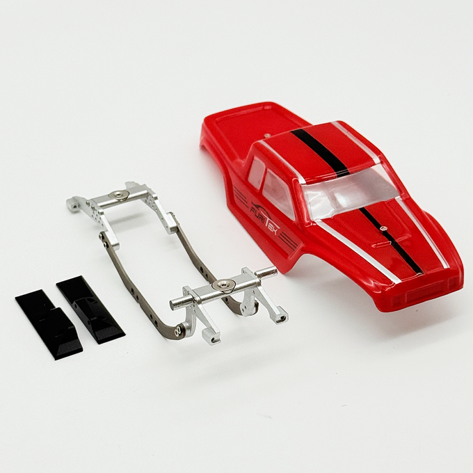 Furitek MANTIS LCG Competition Chassis Kit with Red Comp Body for SCX30