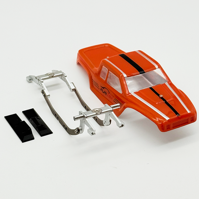 Furitek MANTIS LCG Competition Chassis Kit with Orange Comp Body for SCX30