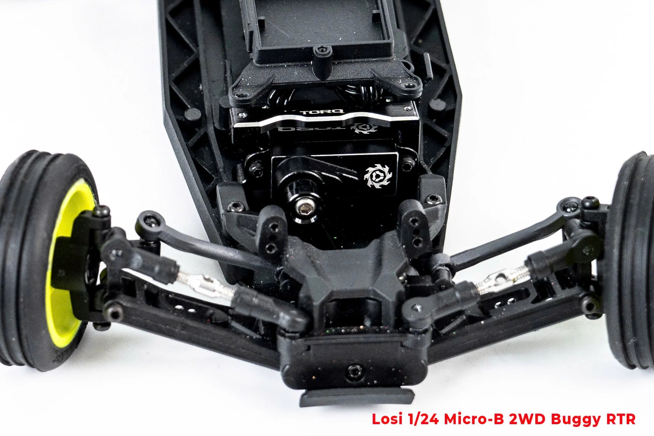 Losi 1/24 Micro-B 2WD Buggy RTR (White) With TORQ Coreless Titanium Gear 7g Micro Servo, aluminum servo horn & Servo Mount - Big Savings $11.93 Off