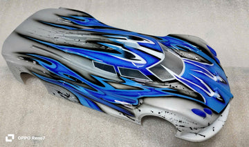 RADIANZ LOSI NASCAR KAIRO 1/12  Airbrush Lexan Body - FireRun