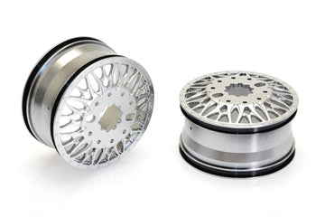 CD0645 KG1 KD014 TRIDENT–D FRONT Wheel (SILVER, 40mm width) 2pcs - Cen Racing USA