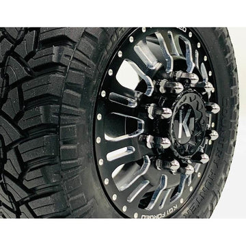 CKD0615 KAOS Bullet Wheel Lug (SILVER chrome, M2.5 studs, w/tool, 40pcs For American Force Wheels) - HeliDirect