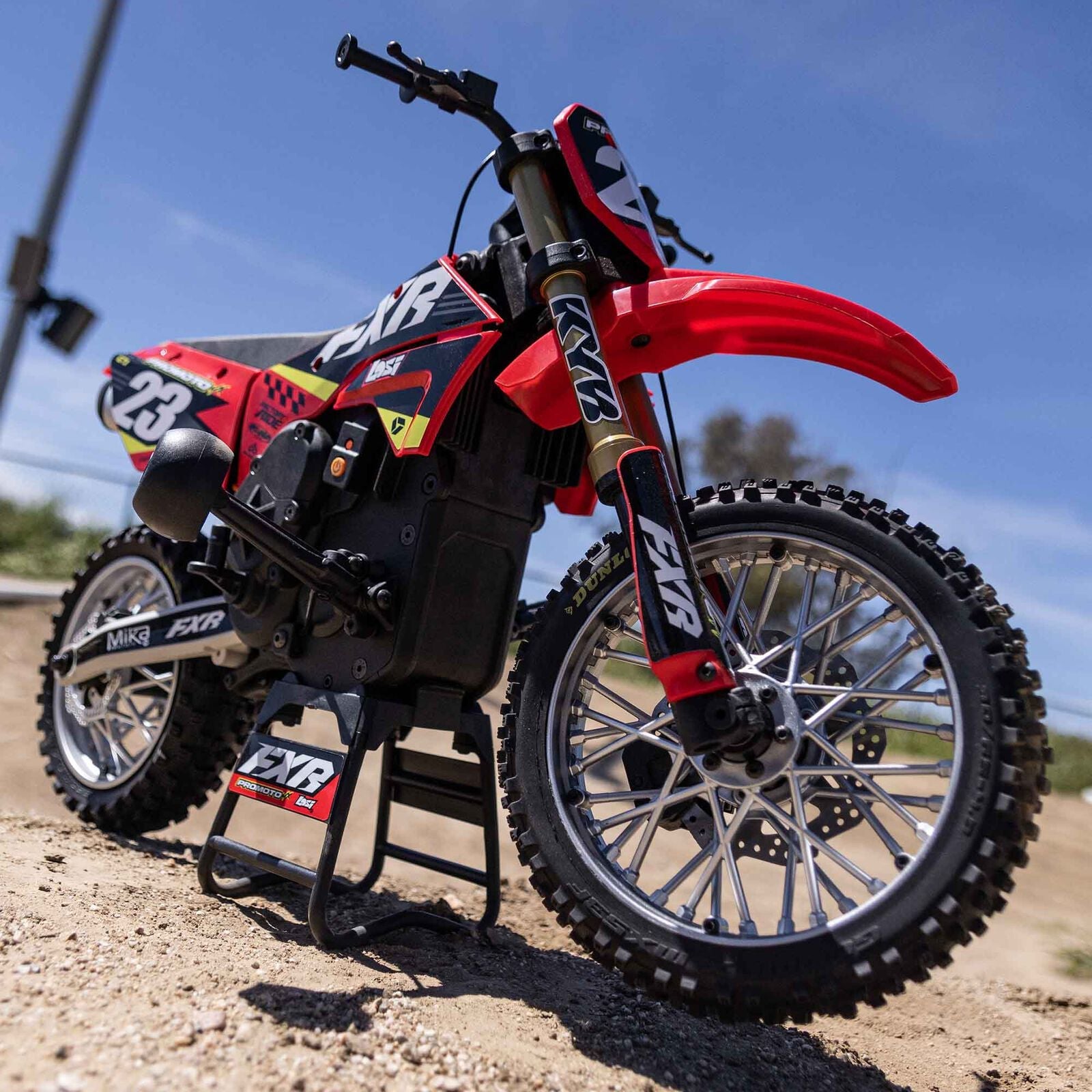Losi 1/4 Promoto-MX Motorcycle RTR, FXR - RED - HeliDirect