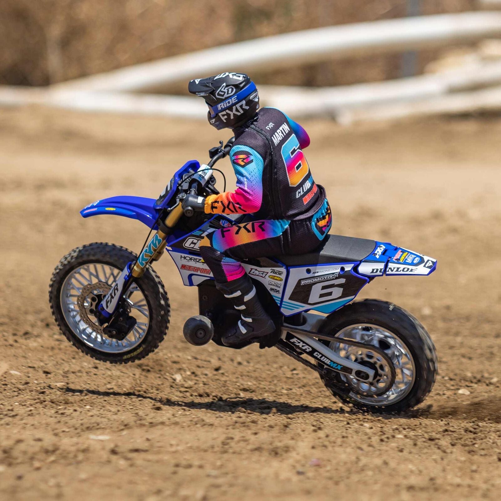 Losi 1/4 Promoto-MX Motorcycle RTR, Club MX - BLUE - HeliDirect